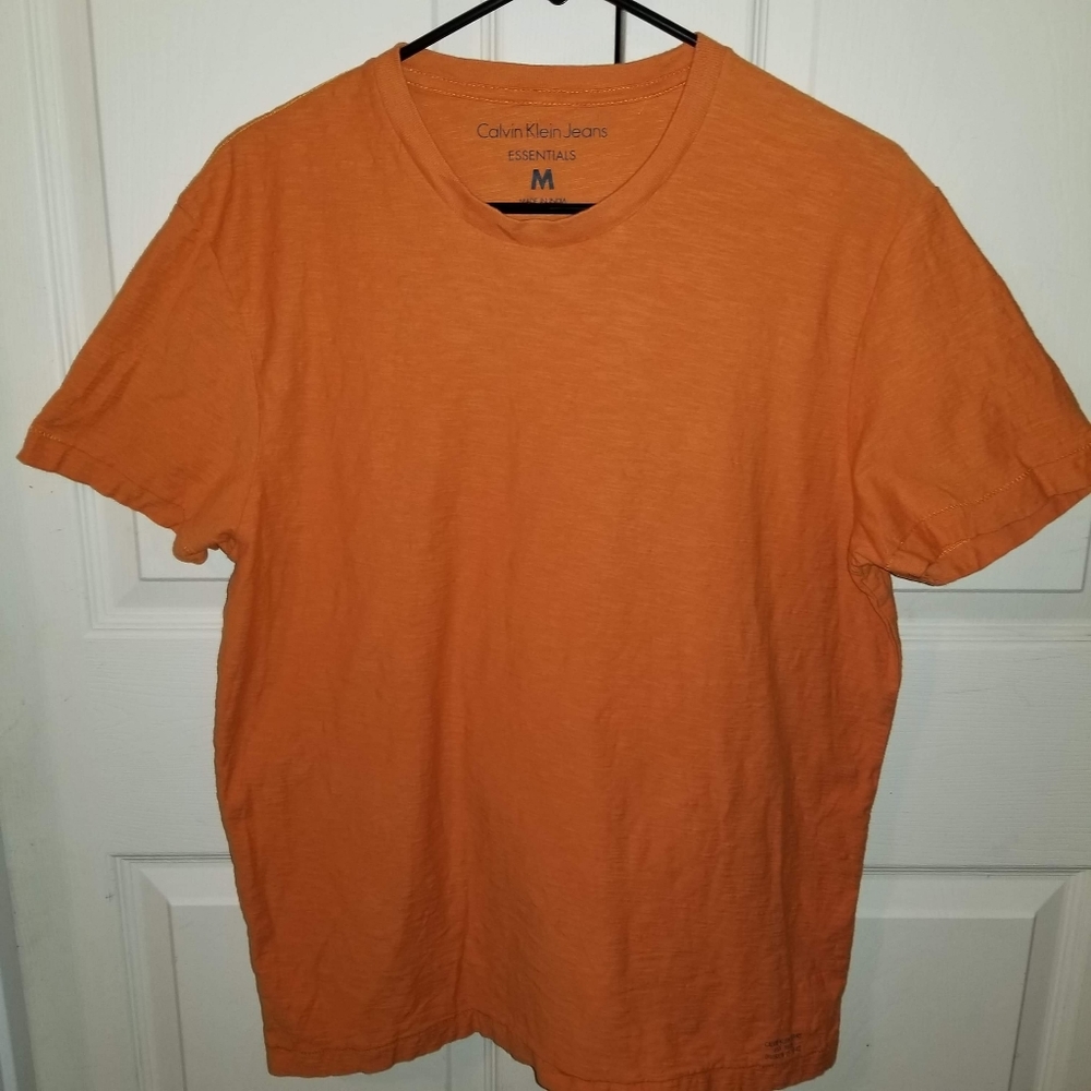 Calvin Klein Orange Short Sleeve Tshirt Medium